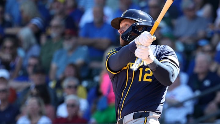 Former Philadelphia Phillie and current Milwaukee Brewers first baseman Rhys Hoskins is dominating this spring.