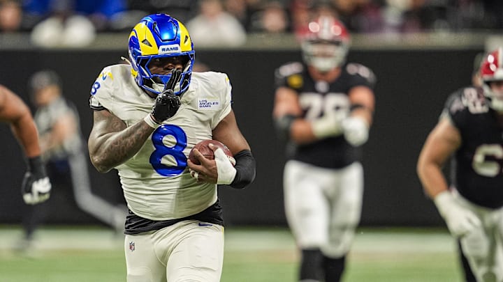 Jared Verse cost himself quite a bit of cash when he decided to flash a peace sign to the Falcons’ sideline. Jared Verse cost himself quite a bit of cash when he decided to flash a peace sign to the Falcons’ sideline.