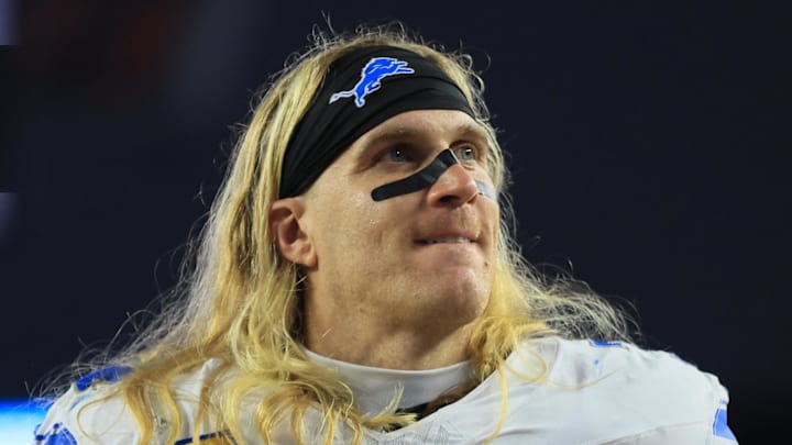 Detroit Lions middle linebacker Alex Anzalone