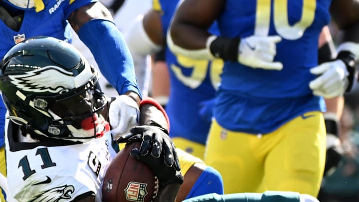 Philadelphia Eagles wide receiver AJ. Brown (11). Mandatory Credit: Eric Hartline-Imagn Images