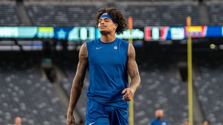 New York Giants wide receiver Jalin Hyatt 