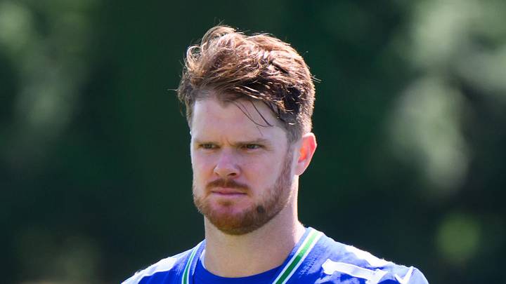 Seattle Seahawks quarterback Sam Darnold during minicamp at Virginia Mason Athletic Center