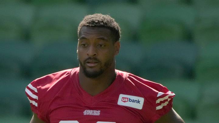 San Francisco 49ers defensive lineman James Thompson Jr. (96) San Francisco 49ers defensive lineman James Thompson Jr. (96)