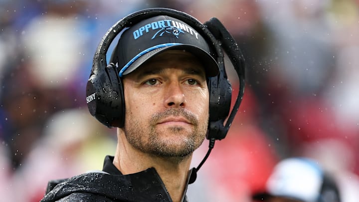 Carolina Panthers head coach Dave Canales