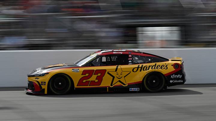 Sep 13, 2026; Madison, Illinois, USA;  23XI Racing driver Bubba Wallace (23) during the Enjoy Illinois 300 at World Wide Technology Raceway.  Joe Puetz-Imagn Images