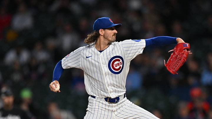 Sep 23, 2026; Chicago, Illinois, USA; Chicago Cubs pitcher Kevin Gausman (12) pitches against the Miami Marlins during the first inning at Wrigley Field. Mandatory Credit: Patrick Gorski-Imagn Images Sep 23, 2026; Chicago, Illinois, USA; Chicago Cubs pitcher Kevin Gausman (12) pitches against the Miami Marlins during the first inning at Wrigley Field. Mandatory Credit: Patrick Gorski-Imagn Images