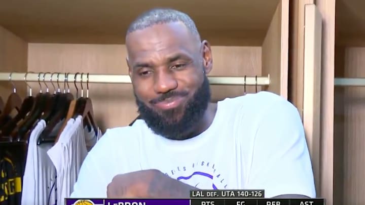 LeBron James had 11 points and 12 assists in his season debut with the Lakers on Tuesday night.