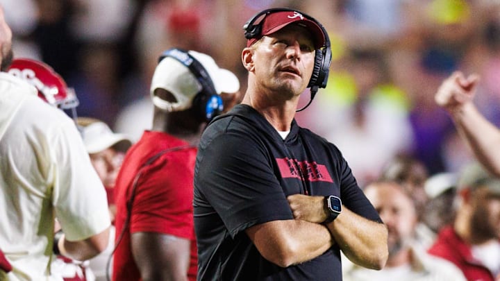 Alabama Crimson Tide head coach Kalen DeBoer