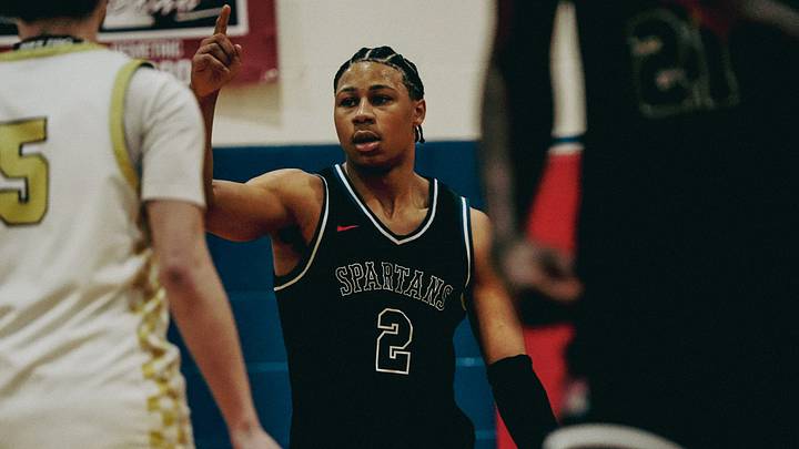 Tennessee Collegiate Academy’s Mason Williams (2) calls out a play against Utah Prep during a EYBL Scholastic League game on Jan. 3, 2026 at Tipton Rosemark Academy in Millington, Tenn.