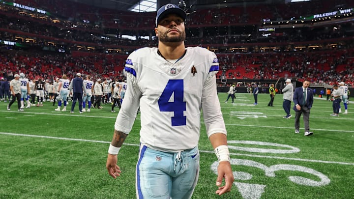 Prescott threw 11 touchdowns and eight interceptions for the Cowboys in eight games this season.