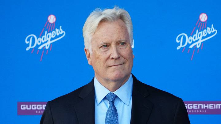 Los Angeles Dodgers owner Mark Walter at a introductory press conference