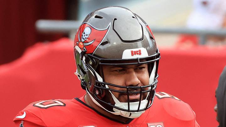 Tampa Bay Buccaneers defensive tackle Vita Vea prior to the game against the New Orleans Saints.
