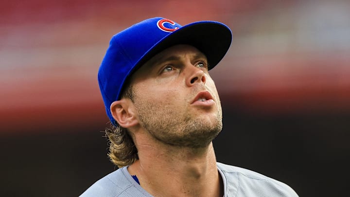 Jul 29, 2024; Cincinnati, Ohio, USA; Chicago Cubs second baseman Nico Hoerner (2) walks off the field at the end of the first inning in the game against the Cincinnati Reds at Great American Ball Park. Mandatory Credit: Katie Stratman-Imagn Images Jul 29, 2024; Cincinnati, Ohio, USA; Chicago Cubs second baseman Nico Hoerner (2) walks off the field at the end of the first inning in the game against the Cincinnati Reds at Great American Ball Park. Mandatory Credit: Katie Stratman-Imagn Images