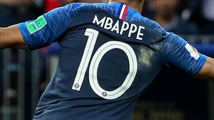 Kylian Mbappé donned the No. 10 shirt for France when it conquered the 2018 FIFA World Cup.