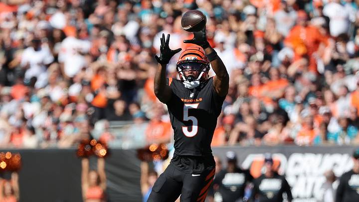 Cincinnati Bengals wide receiver Tee Higgins. Cincinnati Bengals wide receiver Tee Higgins.
