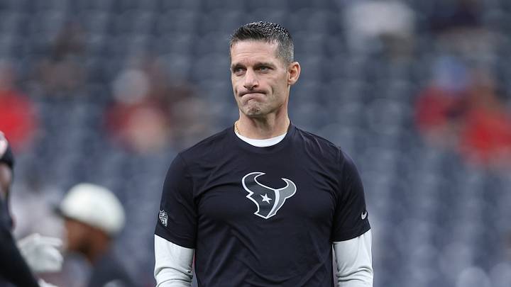 Aug 13, 2026; Houston, Texas, USA; Houston Texans general manager Nick Caserio watches during practice before the game against the Los Angeles Chargers at Reliant Stadium. Mandatory Credit: Troy Taormina-Imagn Images Aug 13, 2026; Houston, Texas, USA; Houston Texans general manager Nick Caserio watches during practice before the game against the Los Angeles Chargers at Reliant Stadium. Mandatory Credit: Troy Taormina-Imagn Images