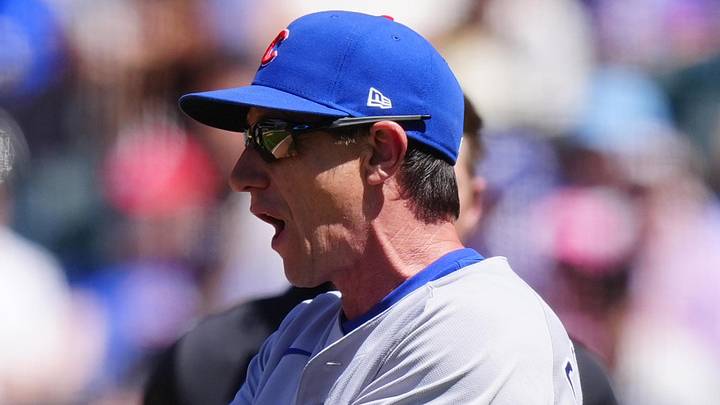 Jun 11, 2026; Denver, Colorado, USA; MLB second base umpire Chris Guccione (68) listens to Chicago Cubs manager Craig Counsell (11) in the sixth inning against the Colorado Rockiesat Coors Field. Mandatory Credit: Ron Chenoy-Imagn Images Jun 11, 2026; Denver, Colorado, USA; MLB second base umpire Chris Guccione (68) listens to Chicago Cubs manager Craig Counsell (11) in the sixth inning against the Colorado Rockiesat Coors Field. Mandatory Credit: Ron Chenoy-Imagn Images
