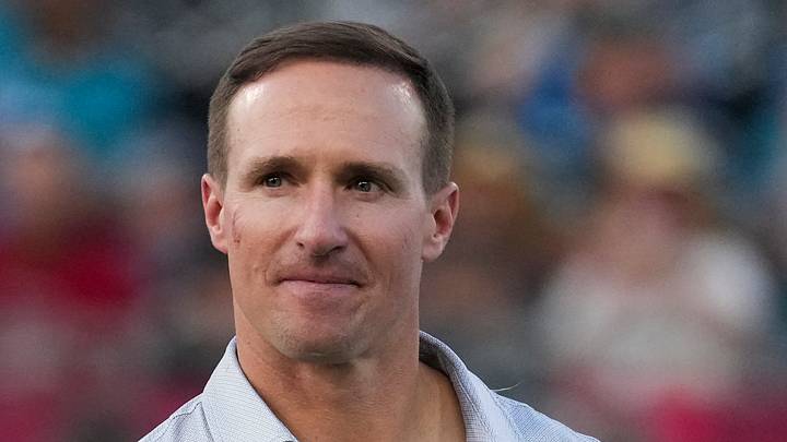 Professional Football Hall of Fame enshrinee former New Orleans Saints quarterback Drew Brees Professional Football Hall of Fame enshrinee former New Orleans Saints quarterback Drew Brees