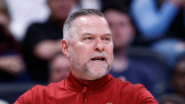 Mar 24, 2025; Denver, Colorado, USA; Denver Nuggets head coach Michael Malone gestures in the third quarter against the Chicago Bulls at Ball Arena. Mandatory Credit: Isaiah J. Downing-Imagn Images Mar 24, 2025; Denver, Colorado, USA; Denver Nuggets head coach Michael Malone gestures in the third quarter against the Chicago Bulls at Ball Arena. Mandatory Credit: Isaiah J. Downing-Imagn Images