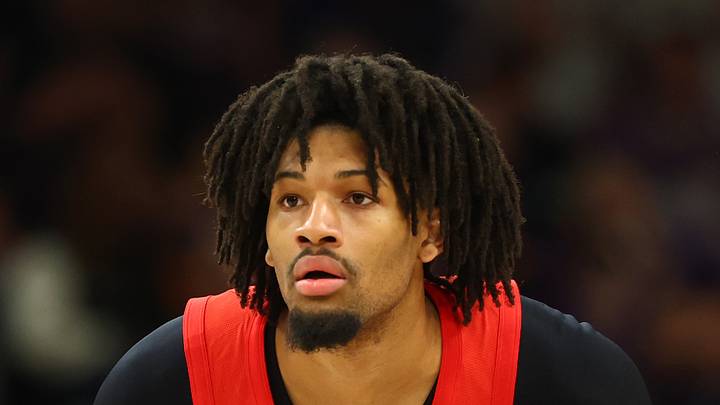 Portland Trail Blazers guard Shaedon Sharpe against the Phoenix Suns.