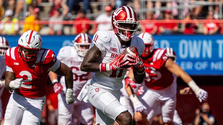 Indiana wide receiver Nick Marsh continues to climb the 2027 NFL Draft rankings after a dominant performance against Nebraska.