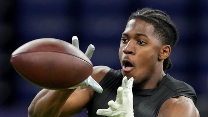 Notre Dame running back Jadarian Price during the NFL Scouting Combine