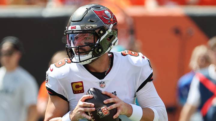 Sep 13, 2026; Cincinnati, Ohio, USA; Tampa Bay Buccaneers quarterback Baker Mayfield (6) looks to make a pass during the first quarter at Paycor Stadium. Mandatory Credit: Joseph Maiorana-Imagn Images Sep 13, 2026; Cincinnati, Ohio, USA; Tampa Bay Buccaneers quarterback Baker Mayfield (6) looks to make a pass during the first quarter at Paycor Stadium. Mandatory Credit: Joseph Maiorana-Imagn Images