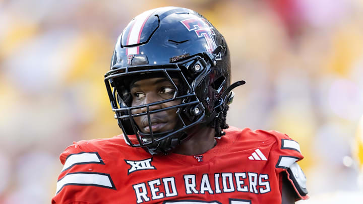 Oct 18, 2025; Tempe, Arizona, USA; Texas Tech Red Raiders linebacker David Bailey (31) against the Arizona State Sun Devils at Mountain America Stadium. Mandatory Credit: Mark J. Rebilas-Imagn Images