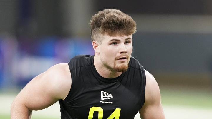 Oregon linebacker Bryce Boettcher during the NFL Scouting Combine 