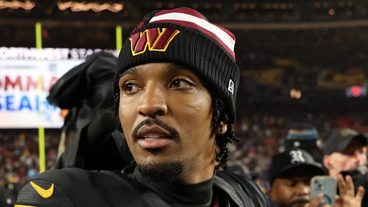 Washington Commanders quarterback Jayden Daniels
