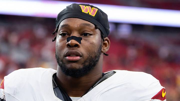 Washington Commanders outside linebacker Javontae Jean-Baptiste 
