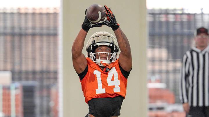 Oklahoma State wide receiver Jabarie Thornton. Oklahoma State wide receiver Jabarie Thornton.