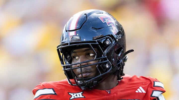 Texas Tech Red Raiders linebacker David Bailey against the Arizona State Sun Devils.