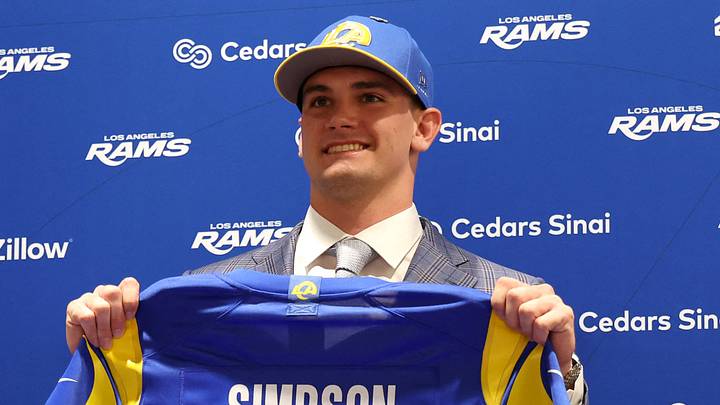Los Angeles Rams quarterback Ty Simpson.