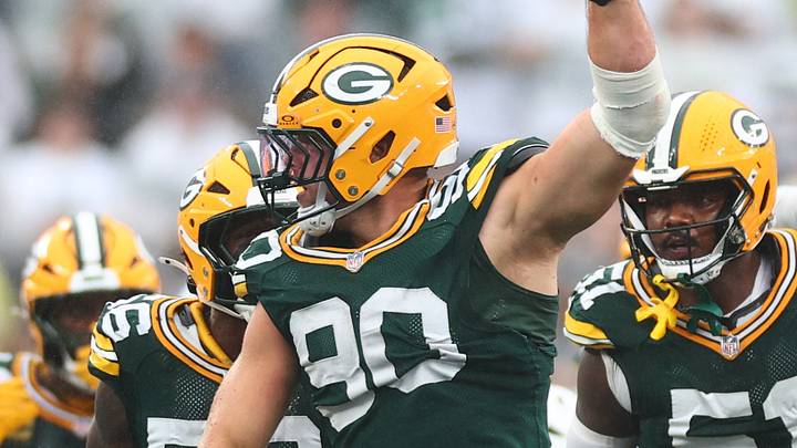 Green Bay Packers defensive end Lukas Van Ness Green Bay Packers defensive end Lukas Van Ness