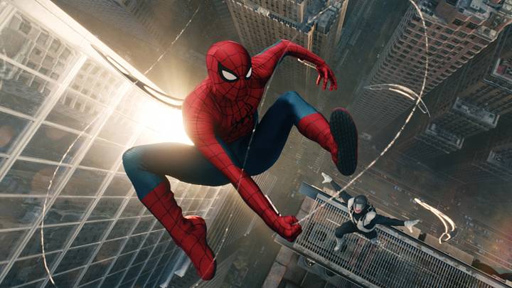 Spider-Man and Boomerang in Columbia Pictures SPIDER-MAN™: BRAND NEW DAY. Courtesy of Sony Pictures
