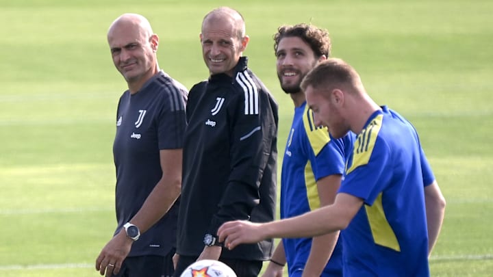 Allegri guida l'allenamento