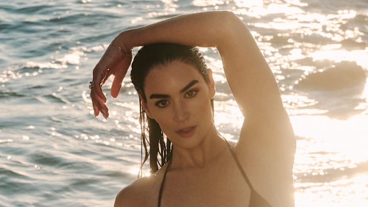 Claire Kittle was photographed by Katherine Goguen on Captiva Island, Fla. Swimsuit by Bamba Swim.