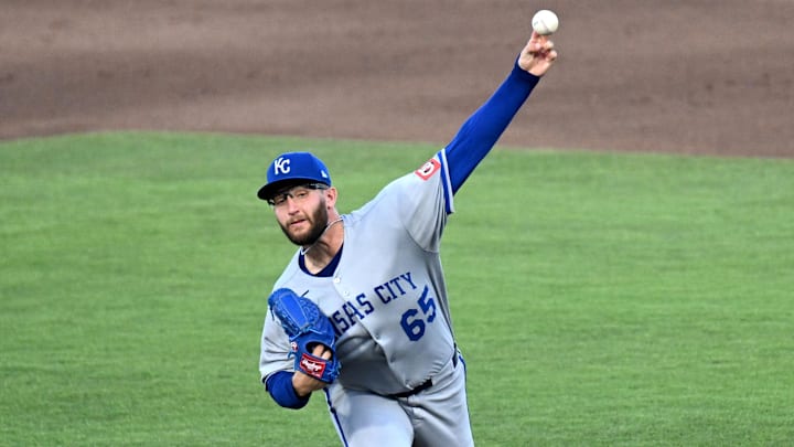Kansas City Royals rookie Noah Cameron picked up the win in his major-league debut, beating the Tampa Bay Rays 3-0. He only allowed one hit in 6 1/3 innings. Kansas City Royals rookie Noah Cameron picked up the win in his major-league debut, beating the Tampa Bay Rays 3-0. He only allowed one hit in 6 1/3 innings.