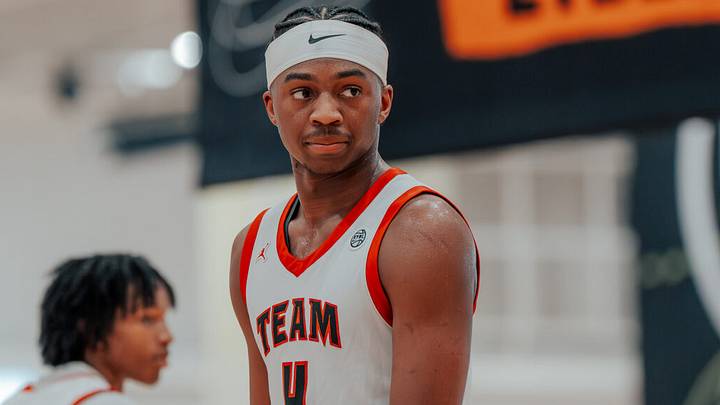 2027 5-star small forward AJ Williams during an EYBL game for Team CP3. 2027 5-star small forward AJ Williams during an EYBL game for Team CP3.