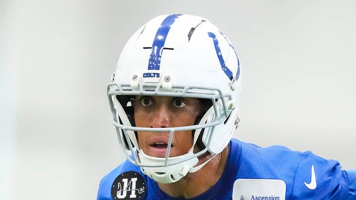 Indianapolis Colts wide receiver Nick Westbrook-Ikhine rushes up the field