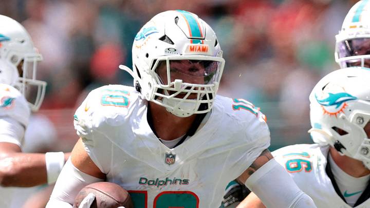 Miami Dolphins linebacker Jacob Rodriguez
