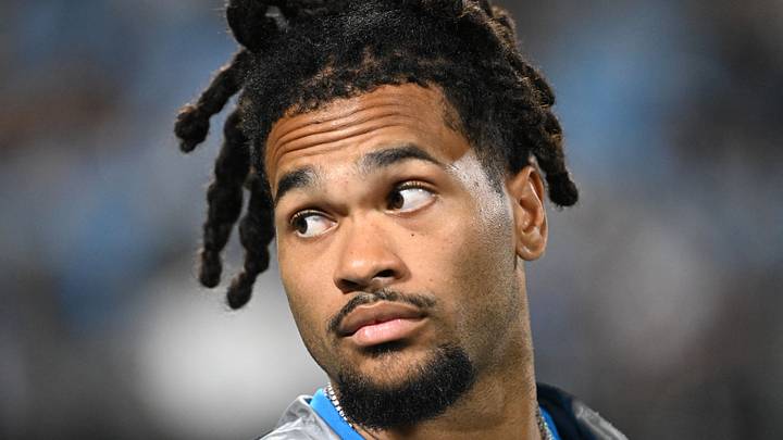 Carolina Panthers running back Jonathon Brooks
