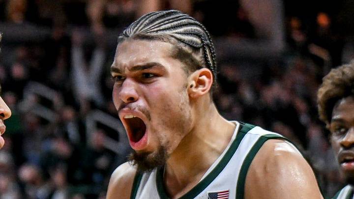 Michigan State's Jeremy Fears Jr., left, and Jesse McCulloch, right, celebrate after Fears made a shot to end the first half against Cornell on Monday, Dec. 29, 2025, at the Breslin Center in East Lansing. Michigan State's Jeremy Fears Jr., left, and Jesse McCulloch, right, celebrate after Fears made a shot to end the first half against Cornell on Monday, Dec. 29, 2025, at the Breslin Center in East Lansing.