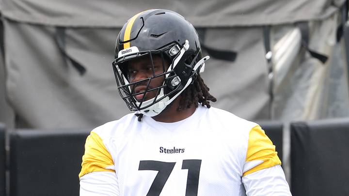 Jun 9, 2026; Pittsburgh, PA, USA; Pittsburgh Steelers offensive guard Aiden Williams (78) and offensive tackle Max Iheanachor (71) participate in drills during Minicamp at UPMC Rooney Sports Complex. Mandatory Credit: Charles LeClaire-Imagn Images Jun 9, 2026; Pittsburgh, PA, USA; Pittsburgh Steelers offensive guard Aiden Williams (78) and offensive tackle Max Iheanachor (71) participate in drills during Minicamp at UPMC Rooney Sports Complex. Mandatory Credit: Charles LeClaire-Imagn Images
