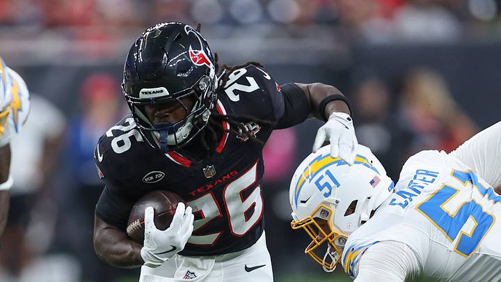 Houston Texans running back Noah Wittington (26) Houston Texans running back Noah Wittington (26)