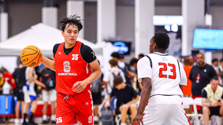 Central High senior John Mattingly during a summer basketball game at the Section 7 Showcase in Mesa, Ariz.