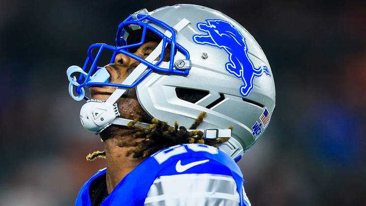Aug 13, 2026; Cincinnati, Ohio, USA; Detroit Lions cornerback Keith Abney II (28) reacts after a play in the second half against the Cincinnati Bengals at Paycor Stadium. Mandatory Credit: Katie Stratman-Imagn Images Aug 13, 2026; Cincinnati, Ohio, USA; Detroit Lions cornerback Keith Abney II (28) reacts after a play in the second half against the Cincinnati Bengals at Paycor Stadium. Mandatory Credit: Katie Stratman-Imagn Images