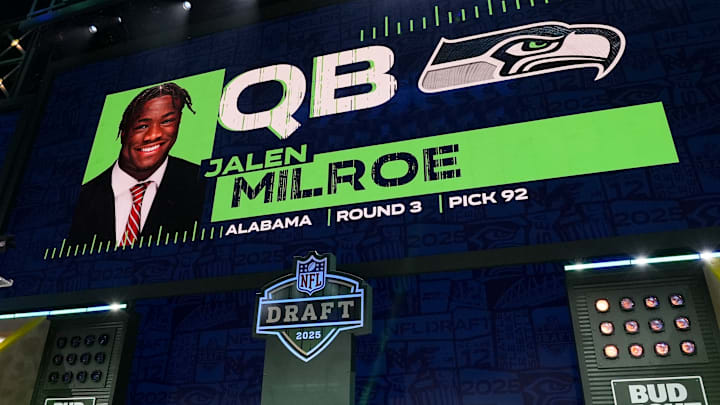 QB Jalen Milroe is selected by the Seattle Seahawks in Round 3 of the 2025 NFL Draft