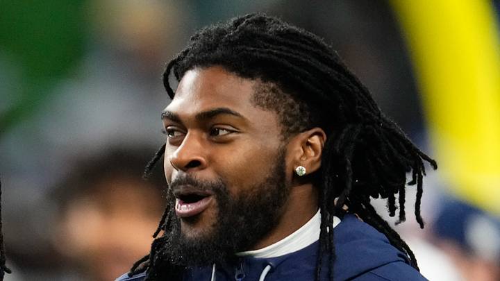 Seattle Seahawks cornerback Trevon Diggs on the sidelines